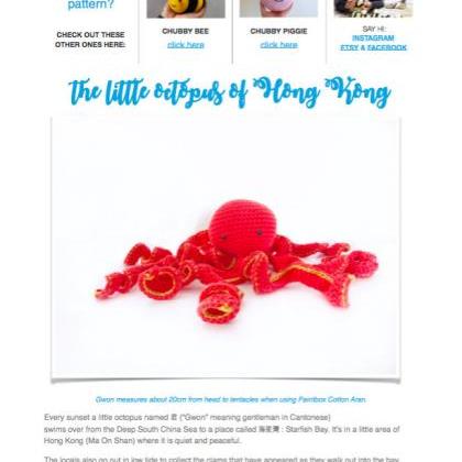 Pattern: The Little Octopus Of Hong Kong (digital..